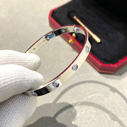[⭐Novea]LOVE BRACELET 6.1MM 10 DIAMONDS