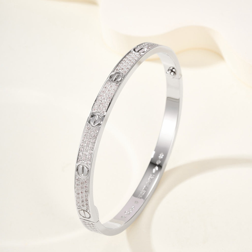 [⭐Novea]LOVE BRACELET 4.8MM DIAMOND-PAVED