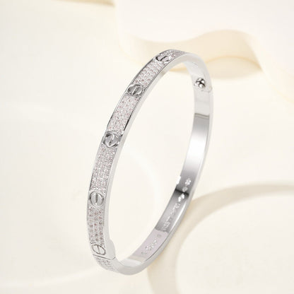 [⭐Novea]LOVE BRACELET 4.8MM DIAMOND-PAVED