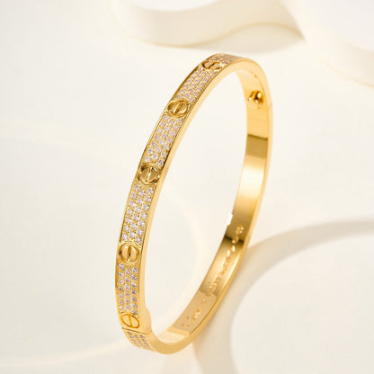[⭐Novea]LOVE BRACELET 4.8MM DIAMOND-PAVED
