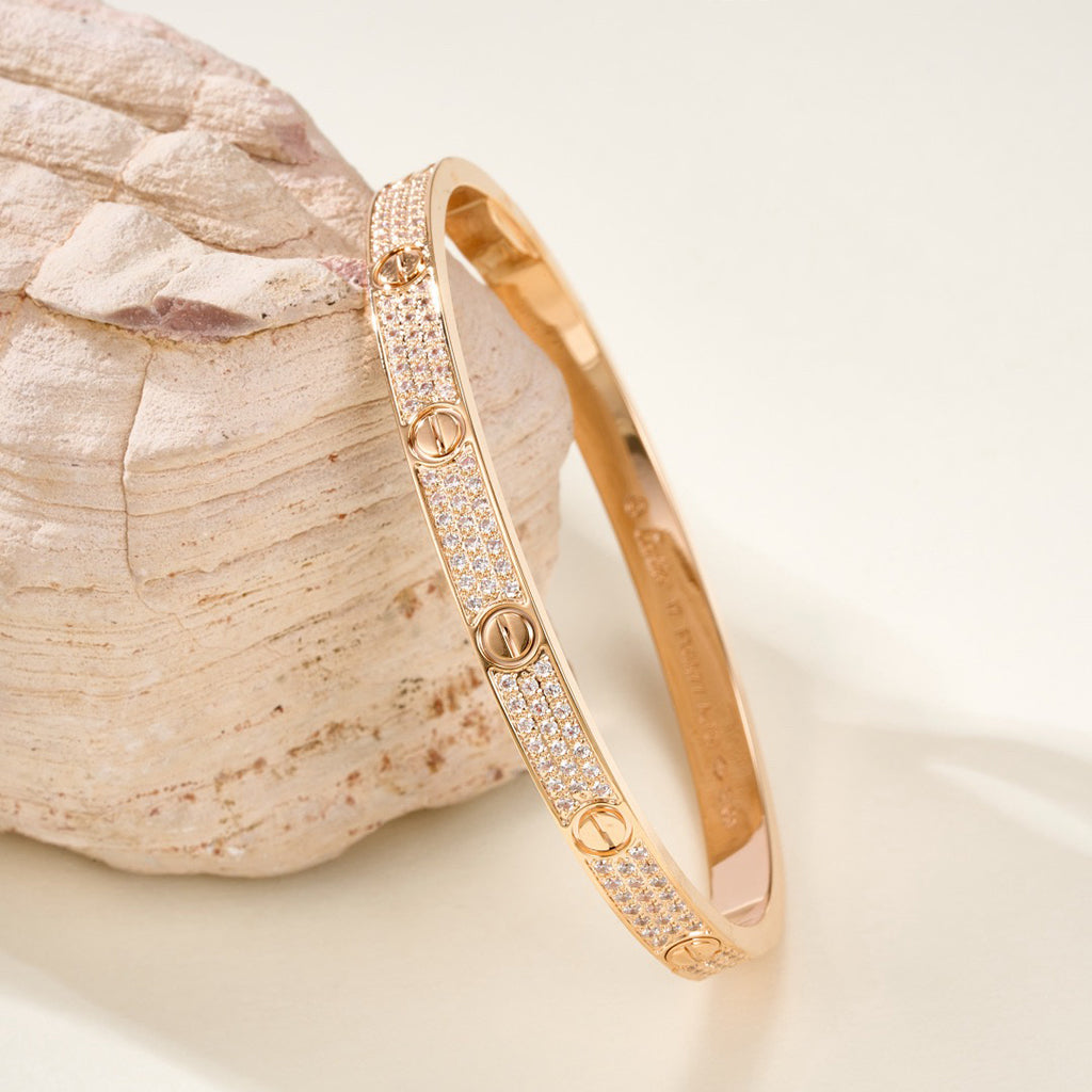 [⭐Novea]LOVE BRACELET 4.8MM DIAMOND-PAVED
