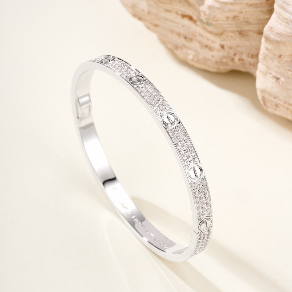 [⭐Novea]LOVE BRACELET 4.8MM DIAMOND-PAVED