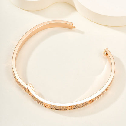 [⭐Novea]LOVE BRACELET 4.8MM DIAMOND-PAVED