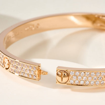 [⭐Novea]LOVE BRACELET 4.8MM DIAMOND-PAVED