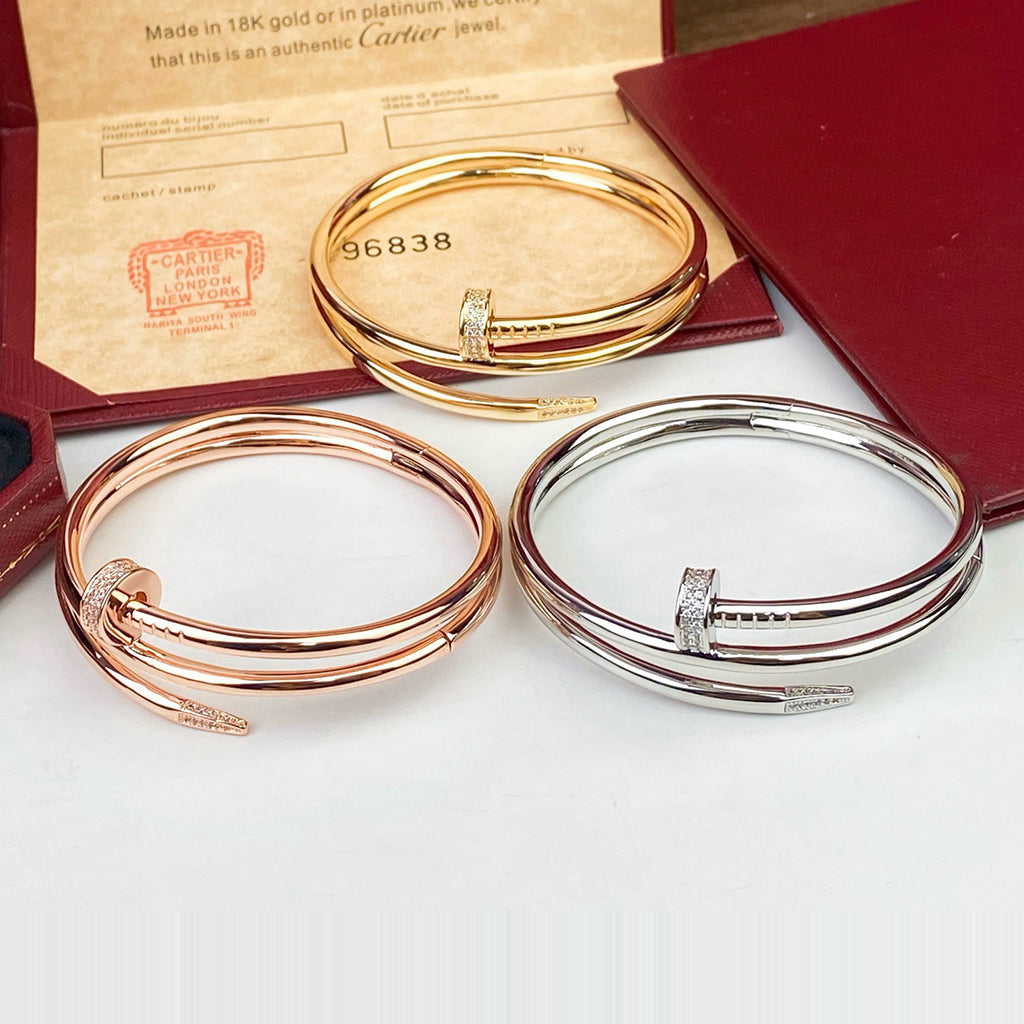 [⭐Novea]JUSTE BRACELET 3.5MM DOUBLE ROW DIAMOND