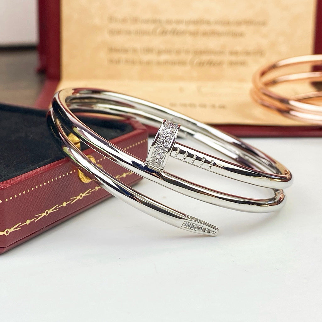 [⭐Novea]JUSTE BRACELET 3.5MM DOUBLE ROW DIAMOND