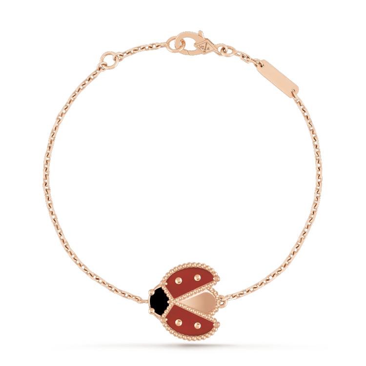 [⭐Novea]LUCKY SPRING 1 MOTIF PINK GOLD BRACELET