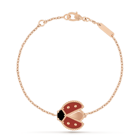 [⭐Novea]LUCKY SPRING 1 MOTIF PINK GOLD BRACELET