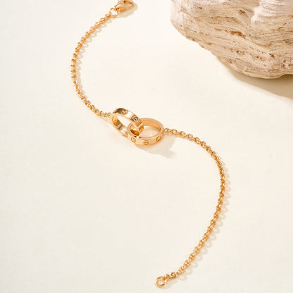 [⭐Novea]LOVE BRACELET DOUBLE RING