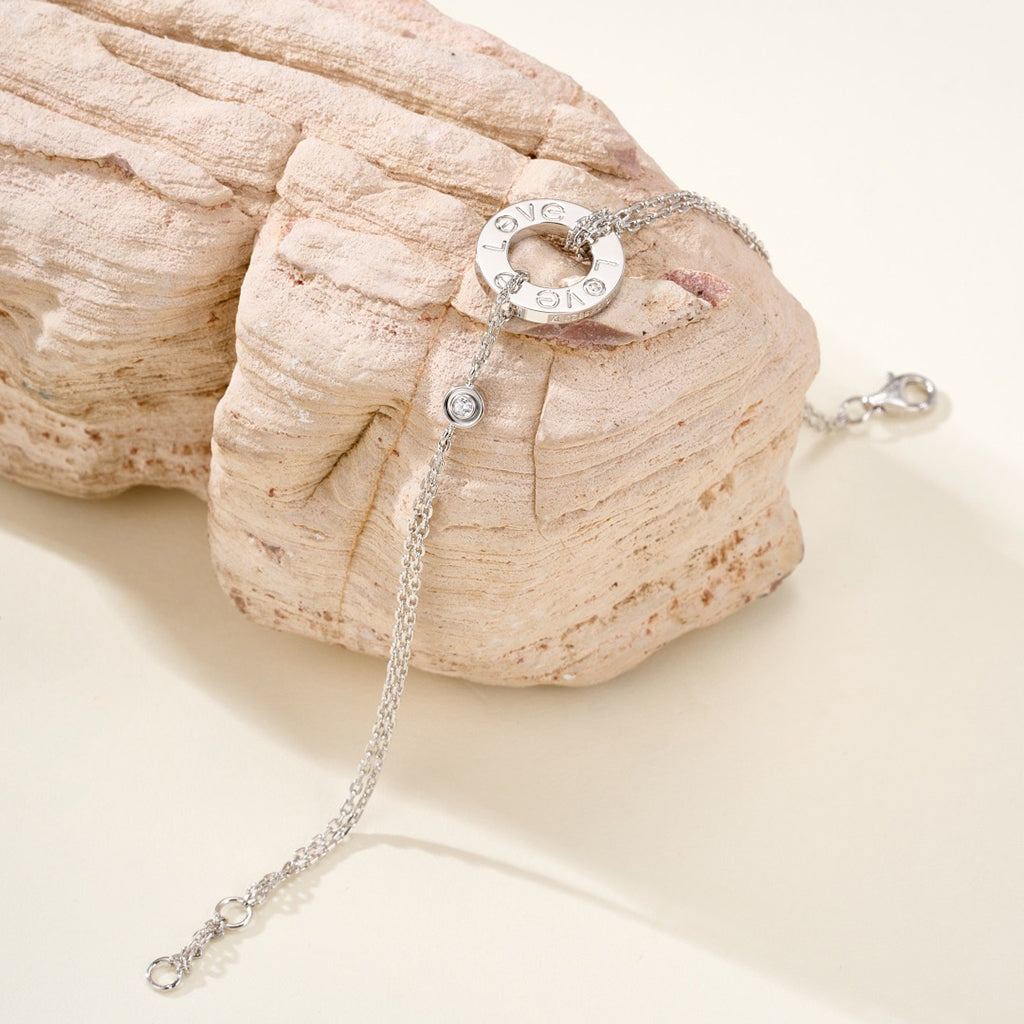 [⭐Novea]LOVE BRACELET 2 DIAMOND