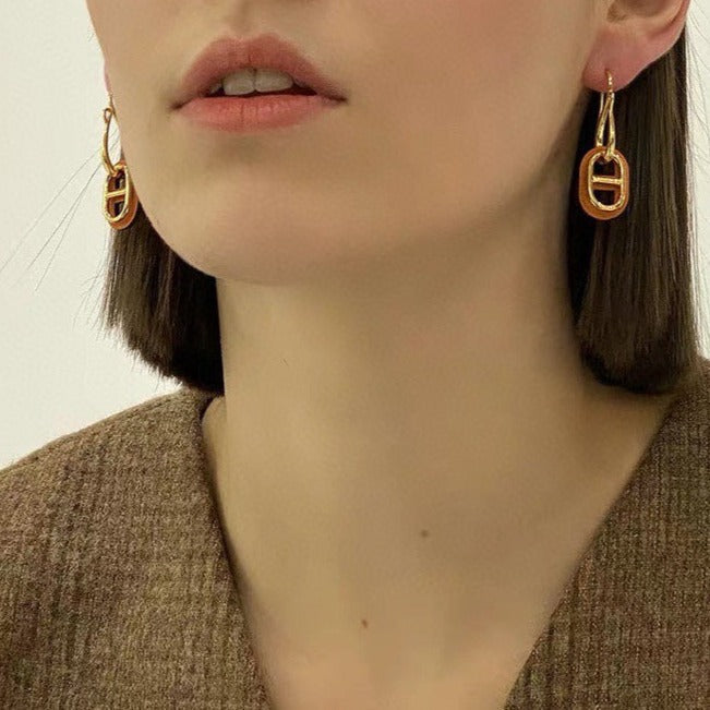 [⭐Novea]HM O'MAILLON GOLD EARRINGS