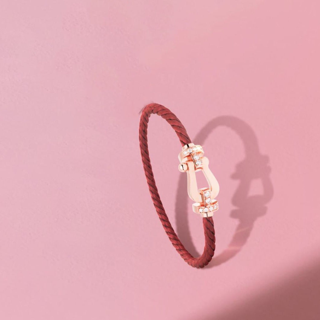 [⭐Novea]FORCE 10 HALF DIAMOND PINK GOLD RED CORDERI LARGE AND MEDIUM MODEL