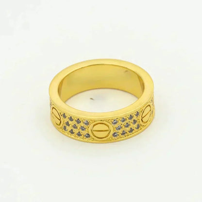 [⭐Novea]LOVE RING 5.5MM DIAMONDS PAVED
