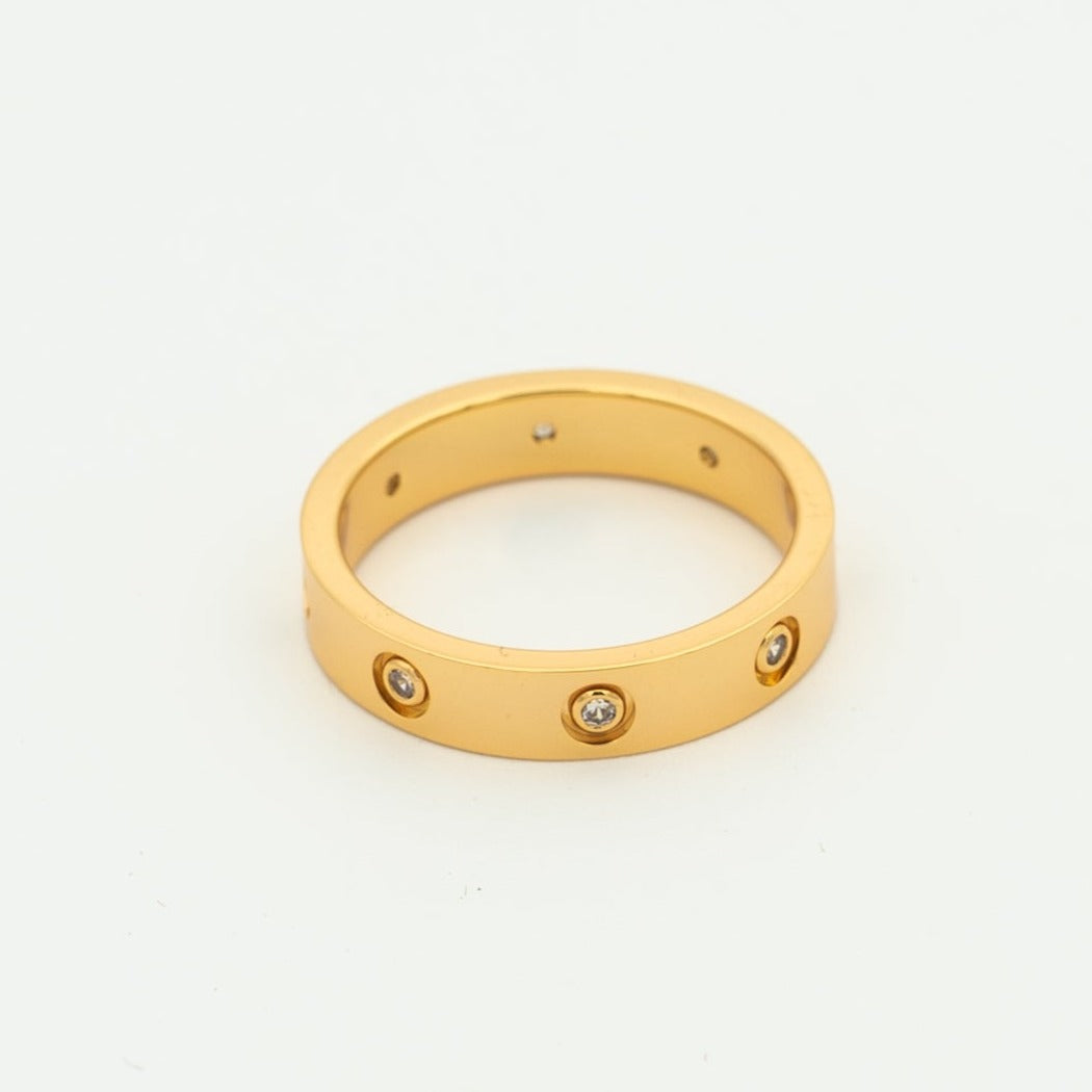 [⭐Novea]LOVE RING 3.6MM 8 DIAMONDS