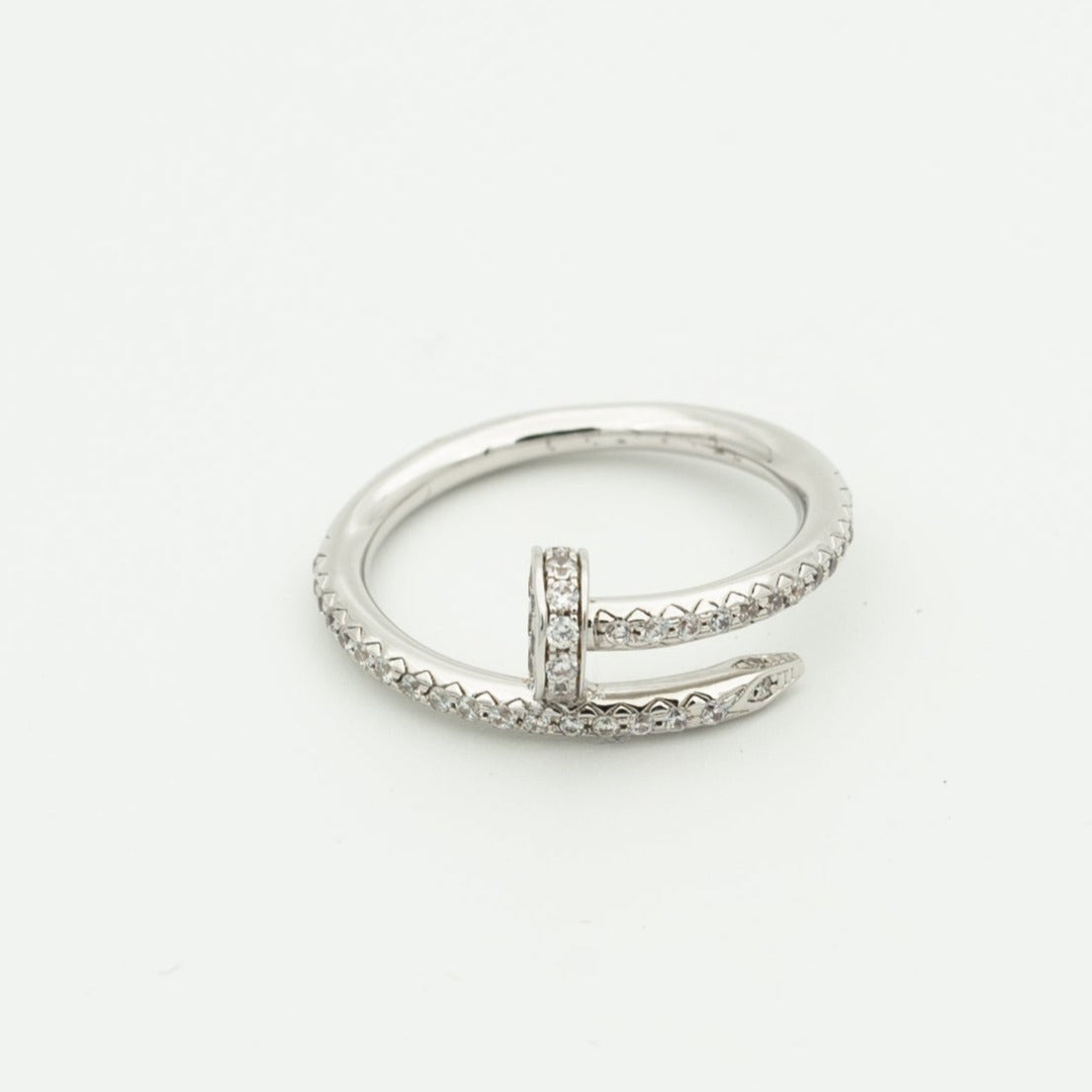 [⭐Novea]JUSTE RING 1.8MM SILVER DIAMONDS