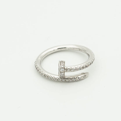 [⭐Novea]JUSTE RING 1.8MM SILVER DIAMONDS