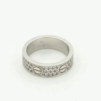 [⭐Novea]LOVE RING 5.5MM DIAMONDS PAVED