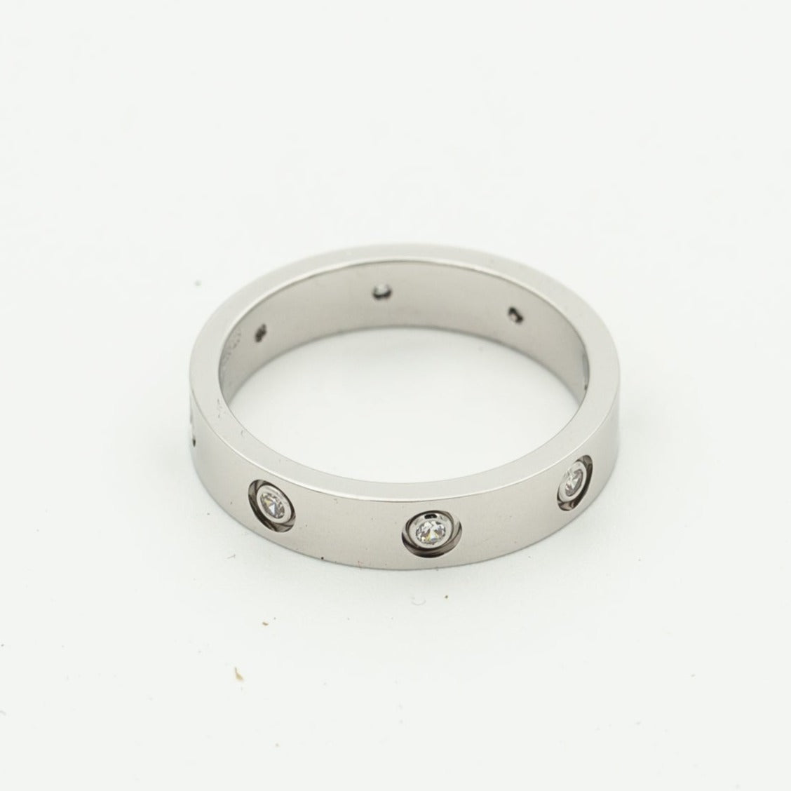 [⭐Novea]LOVE RING 3.6MM 8 DIAMONDS