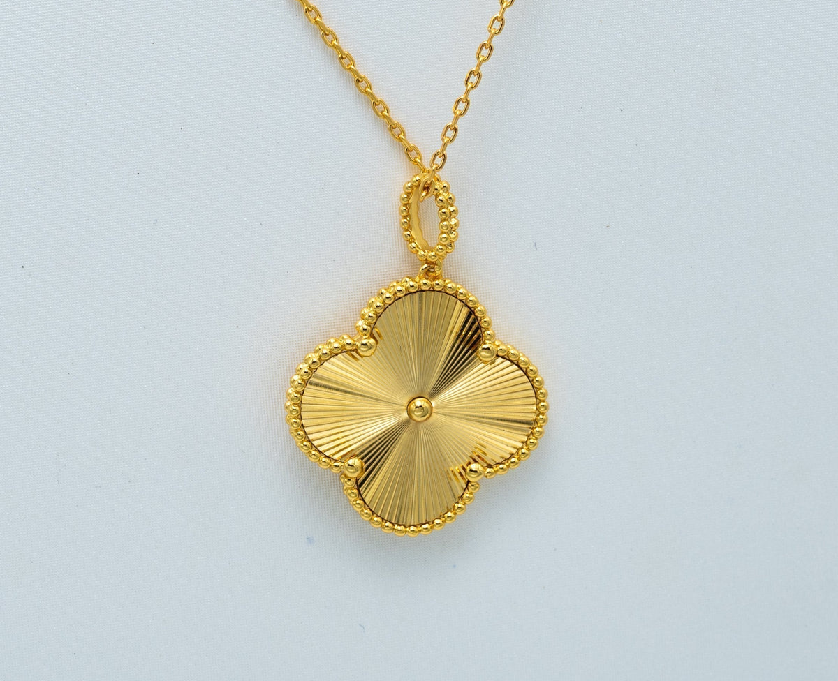 [⭐Novea]CLOVER 25MM PEDANT NECKLACE GOLD