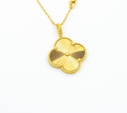 [⭐Novea]CLOVER 25MM PEDANT NECKLACE GOLD