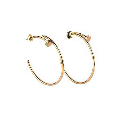 [⭐Novea]JUSTE EARRINGS GOLD DIAMONDS 1.8MM