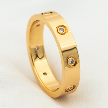 [⭐Novea]LOVE RING 3.6MM 8 DIAMONDS