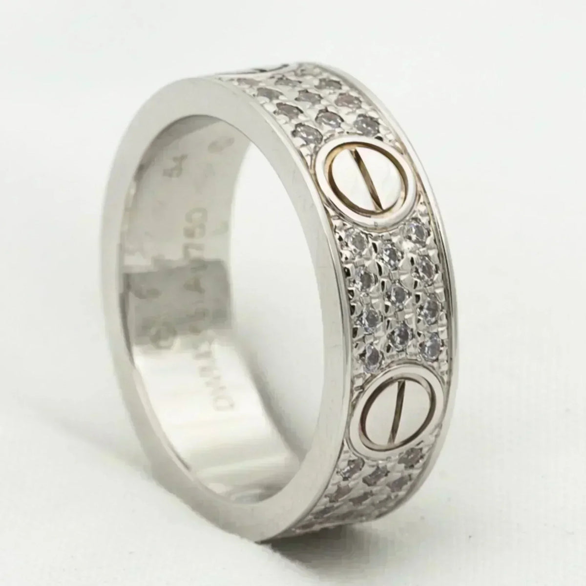 [⭐Novea]LOVE RING 5.5MM DIAMONDS PAVED