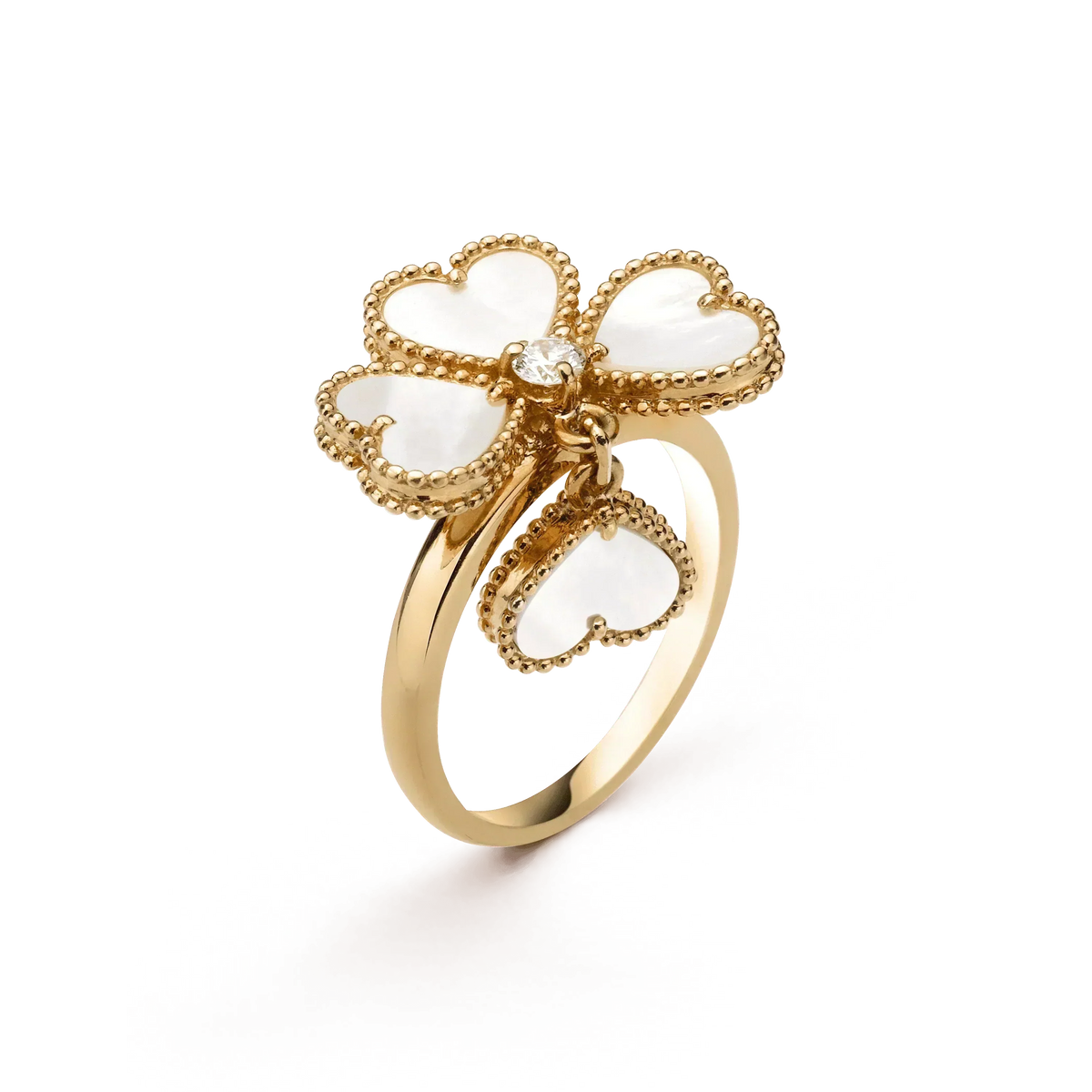 [⭐Novea]SWEET CLOVER WHITE MOP RING