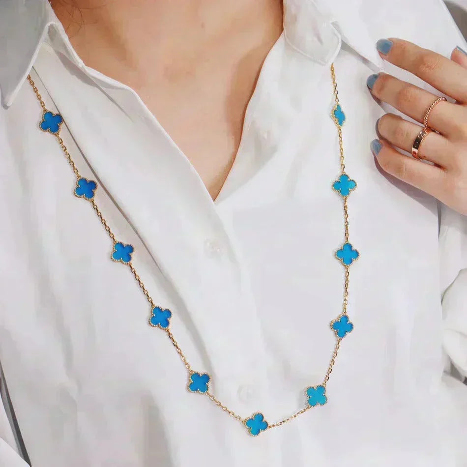 [⭐Novea]CLOVER 20 MOTIFS TURQUOISE GOLD
