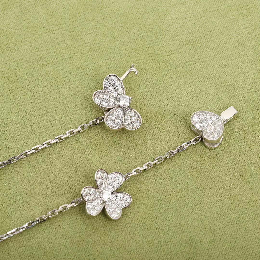 [⭐Novea]FRIVOLE SILVER 9 FLOWERS NECKLACE