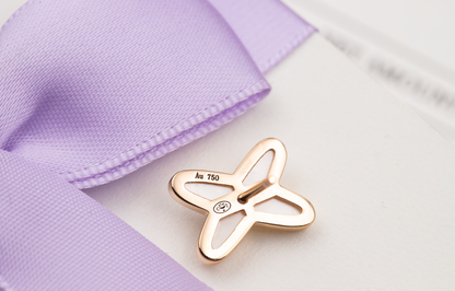 [⭐Novea]JEUX DE WHITE MOP ROSE GOLD DIAMOND EARRINGS