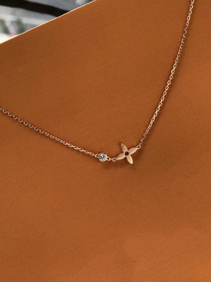 [⭐Novea]BLOSSOM PENDANT PINK GOLD AND DIAMOND