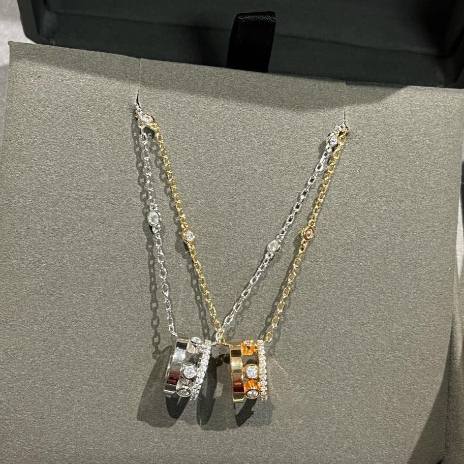 [⭐Novea]CHAIN MOVE ROMANE PEDAND NECKLACE