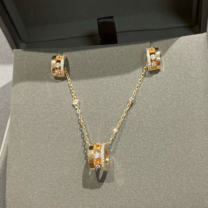 [⭐Novea]CHAIN MOVE ROMANE PEDAND NECKLACE