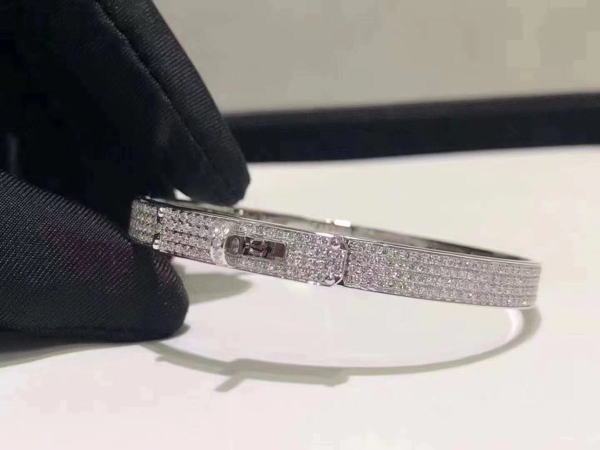 [⭐Novea]HM KELLY BRACELET IN SILVER AND FULL PAVE DIAMOND