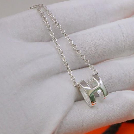 [⭐Novea]HM NECKLACE H LETTER OVAL SERIES