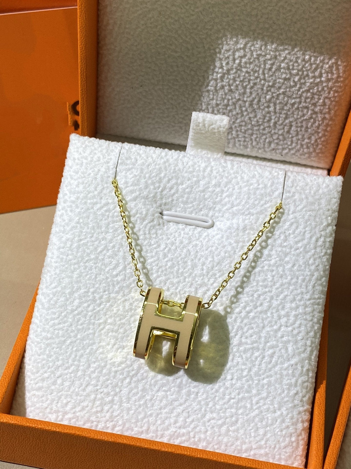 [⭐Novea]HM CLIC YELLOW ENAMEL GOLD NECKLACE