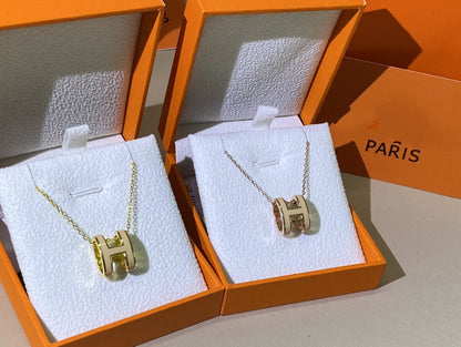 [⭐Novea]HM CLIC YELLOW ENAMEL GOLD NECKLACE