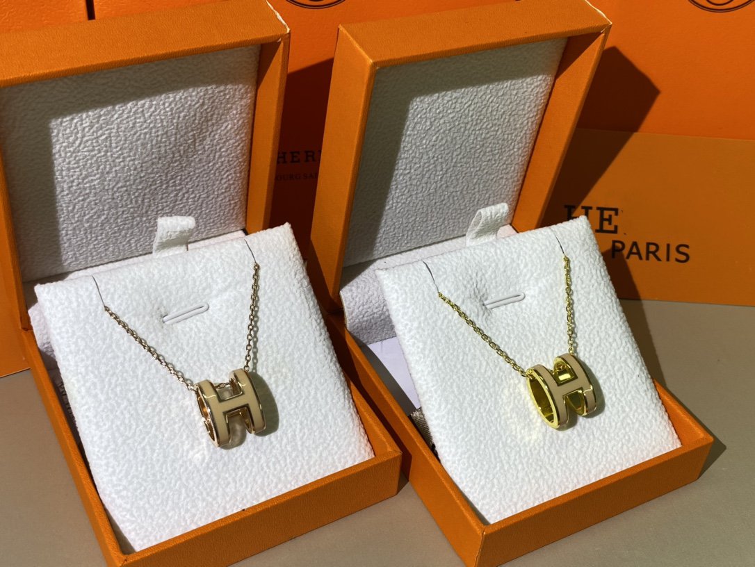 [⭐Novea]HM CLIC YELLOW ENAMEL GOLD NECKLACE