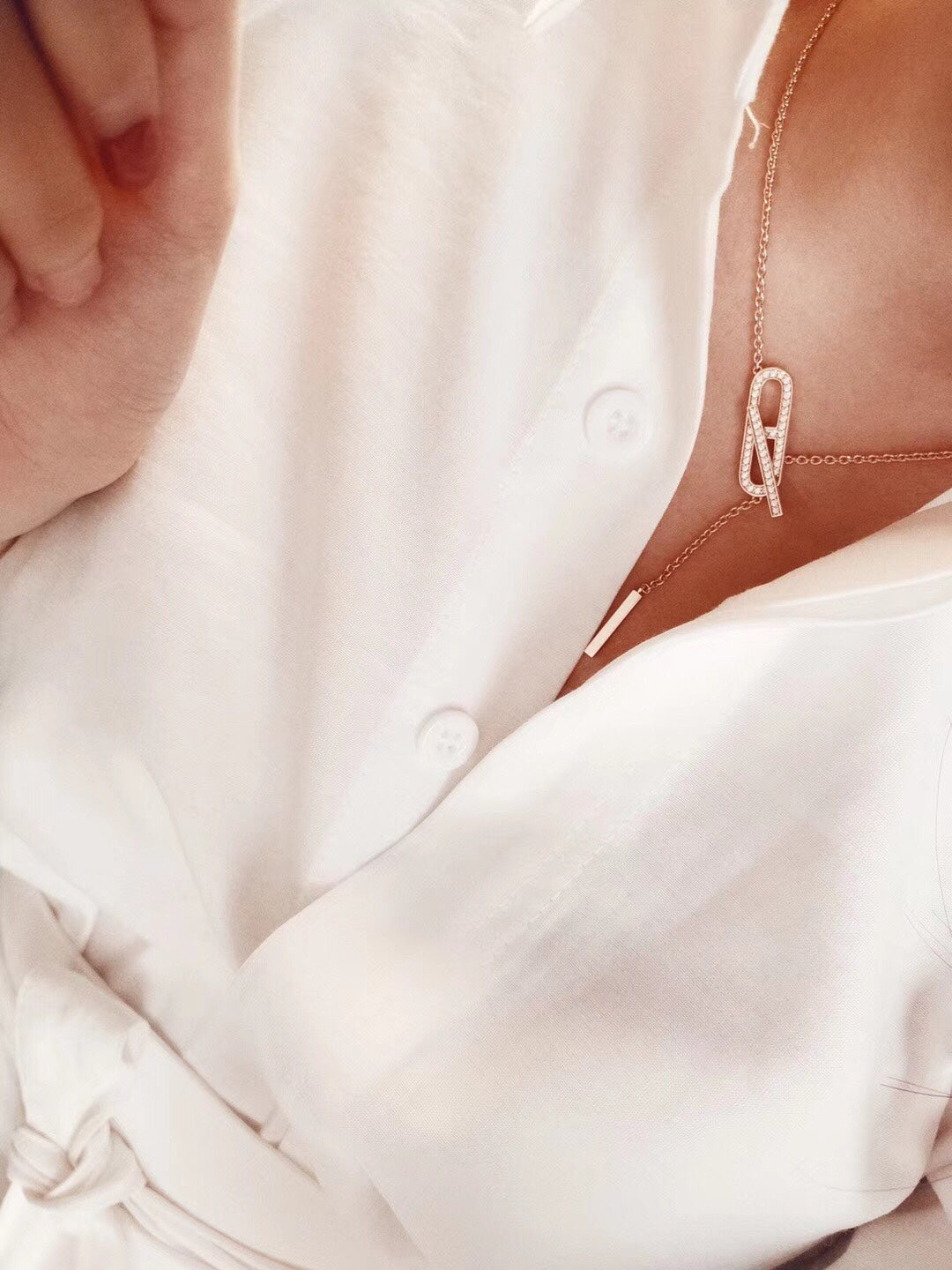 [⭐Novea]HM FIRE PIG NOSE NECKLACE TRENDY STREET