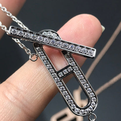 [⭐Novea]HM NECKLACE PLATINUM ROSE GOLD DIAMOND
