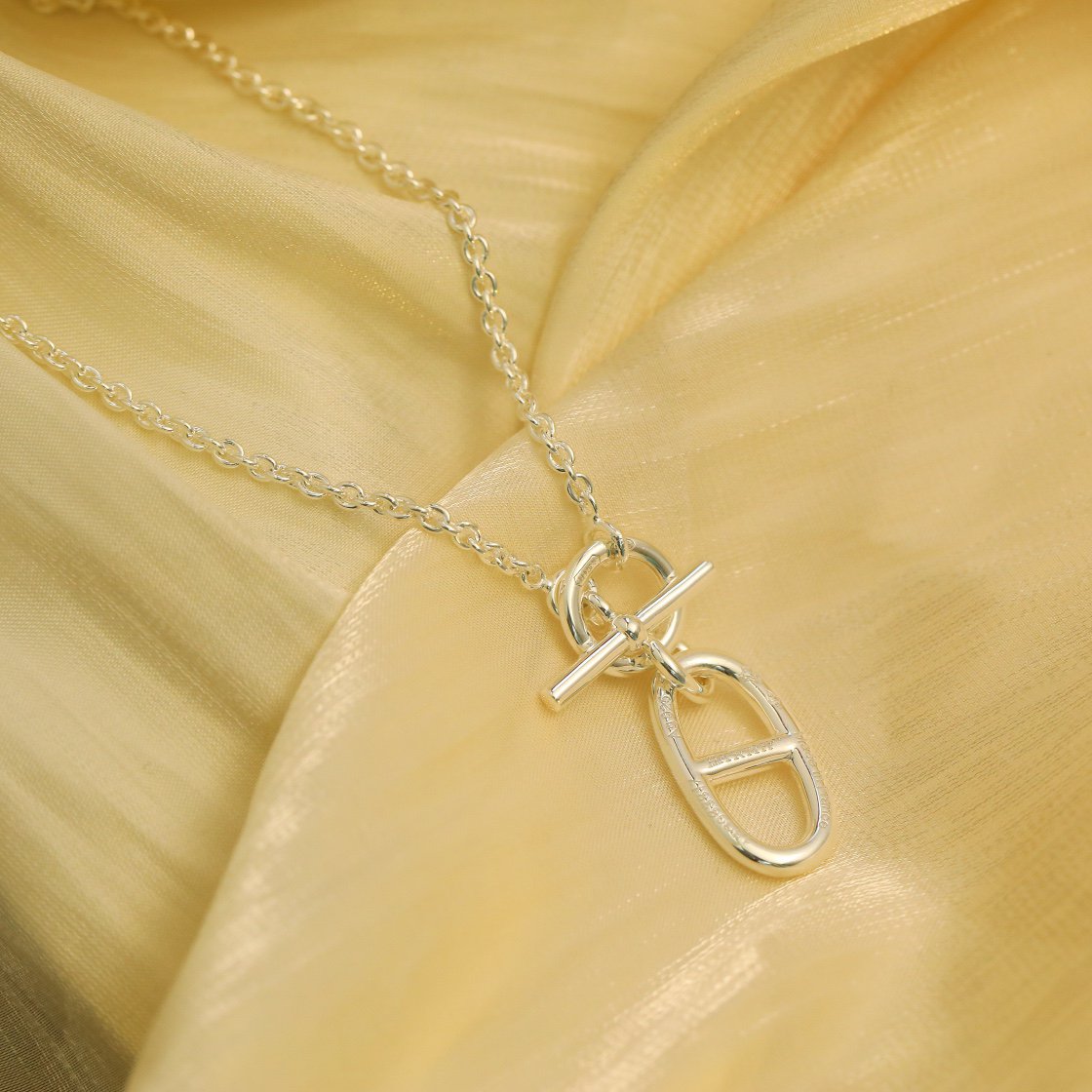 [⭐Novea]HM CHAINE D'ANCRE PENDANT NECKLACE STERLING SILVER
