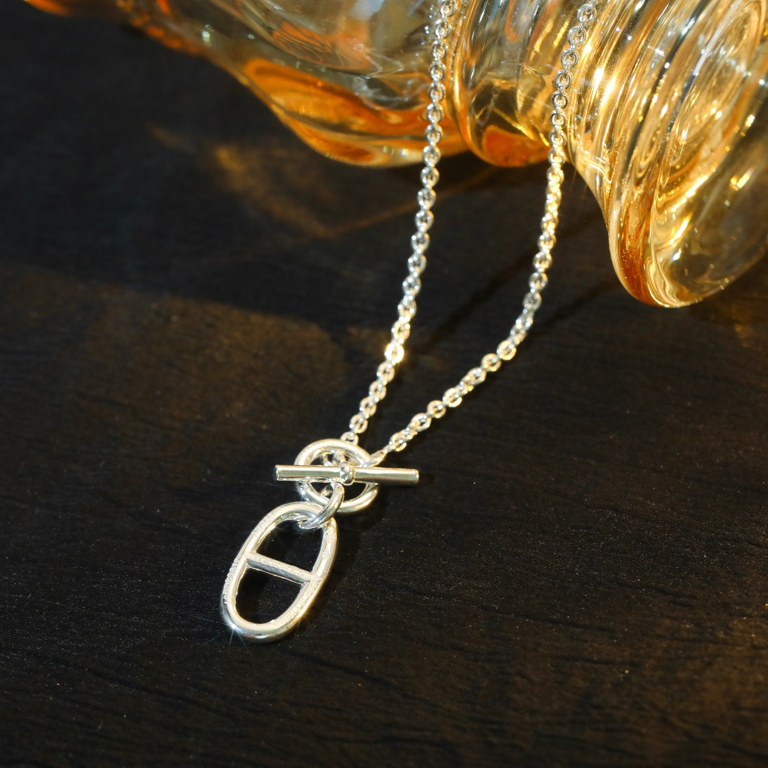 [⭐Novea]HM CHAINE D'ANCRE PENDANT NECKLACE STERLING SILVER