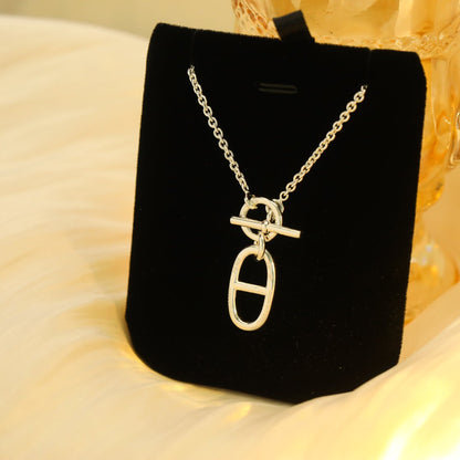 [⭐Novea]HM CHAINE D'ANCRE PENDANT NECKLACE STERLING SILVER