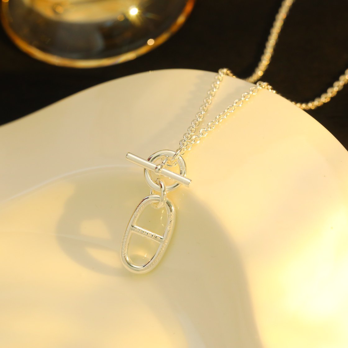 [⭐Novea]HM CHAINE D'ANCRE PENDANT NECKLACE STERLING SILVER