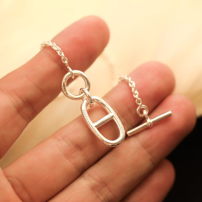 [⭐Novea]HM CHAINE D'ANCRE PENDANT NECKLACE STERLING SILVER
