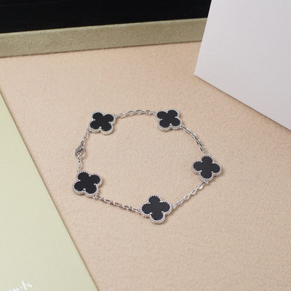 [⭐Novea] CLOVER 5 MOTIF ONYXS BRACELET COLLECTION