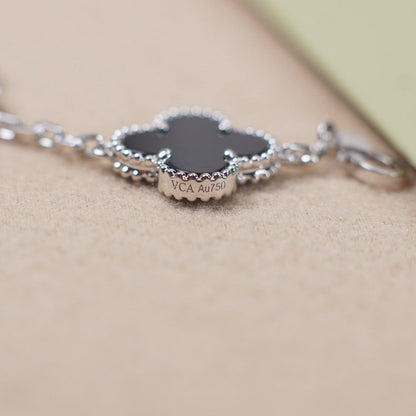 [⭐Novea] CLOVER 5 MOTIF ONYXS BRACELET COLLECTION