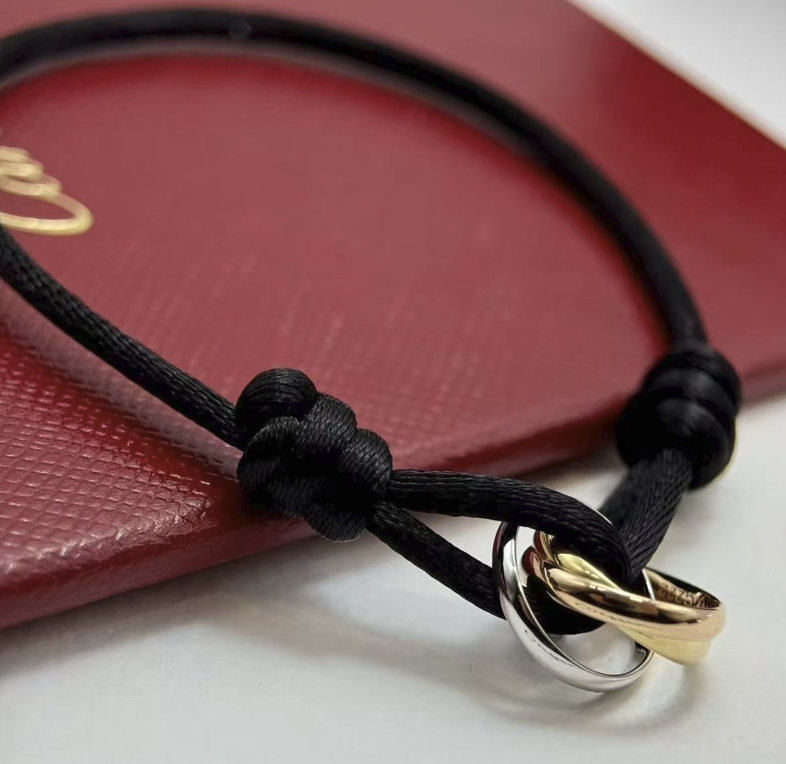 [⭐Novea]THREE-RING SELF-ADJUSTING CORD BRACELET