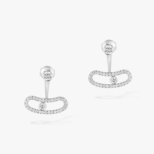 [⭐Novea]MOVE UNO SILVER DIAMOND EARRINGS